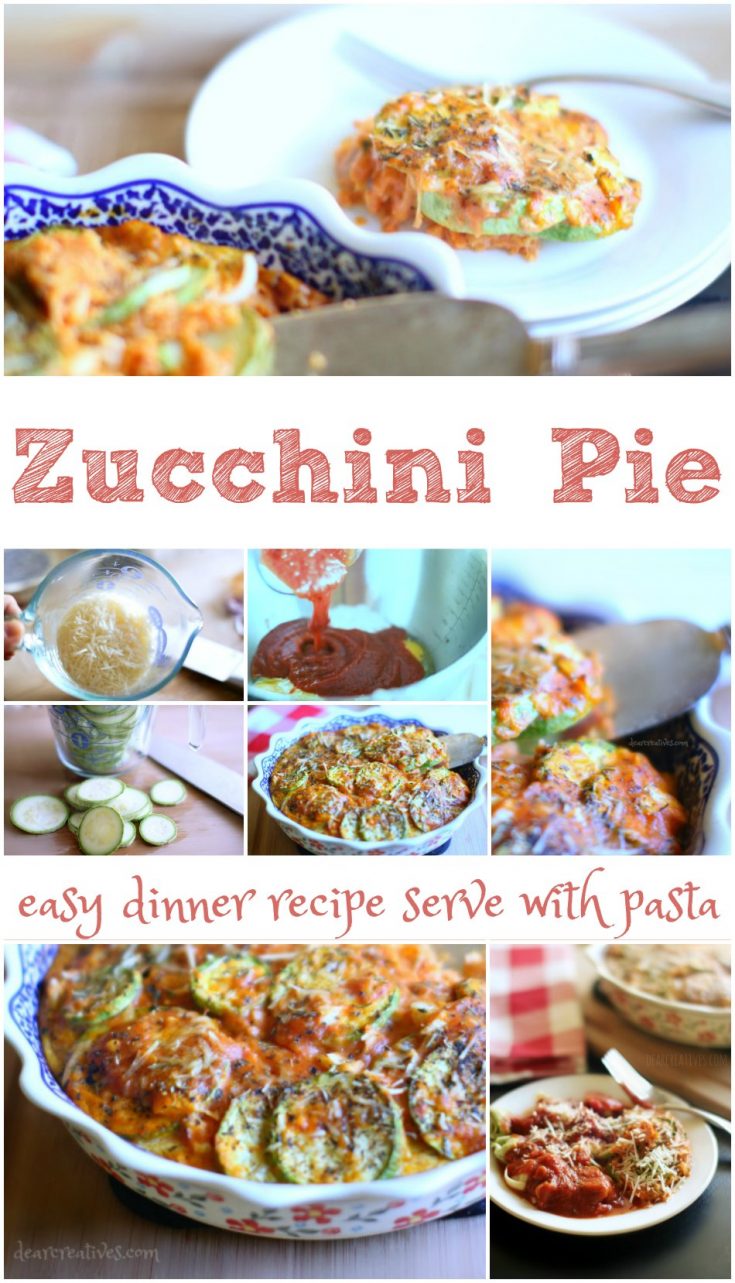 Ragu Recipes | Zucchini Pie Recipe An easy side dish for pasta dinners or for dinner