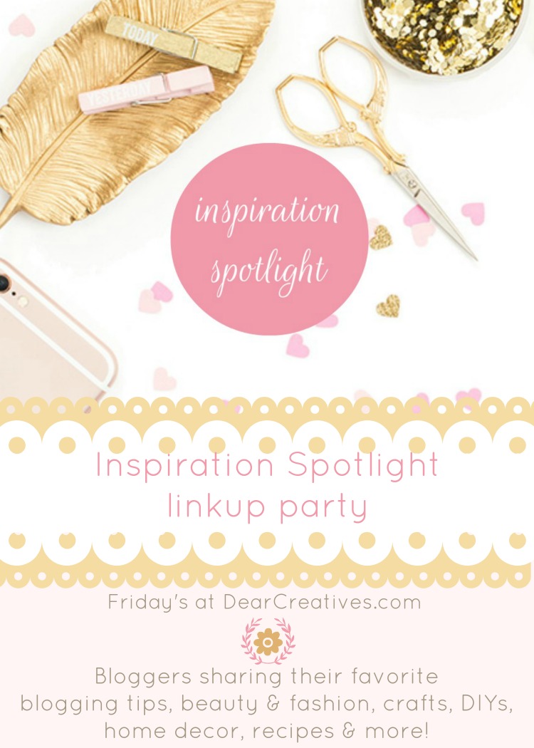 Inspiration Spotlight Linkup Party #280 Crafts, DIY, Home Decor Ideas, Recipes & More!