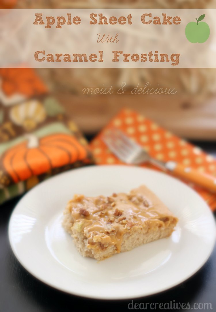 Apple Sheet Cake Recipe With Caramel Frosting