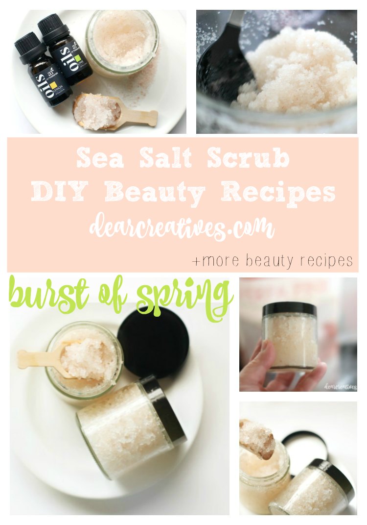 DIY Beauty Recipes: Burst of Spring Sea Salts Scrub Recipe