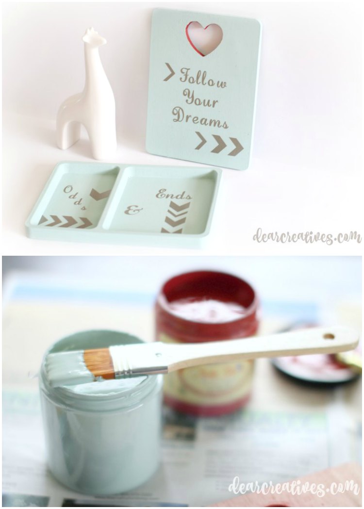 DIY Craft Projects That Anyone Can Do! Catch All Tray & Wall Plaque