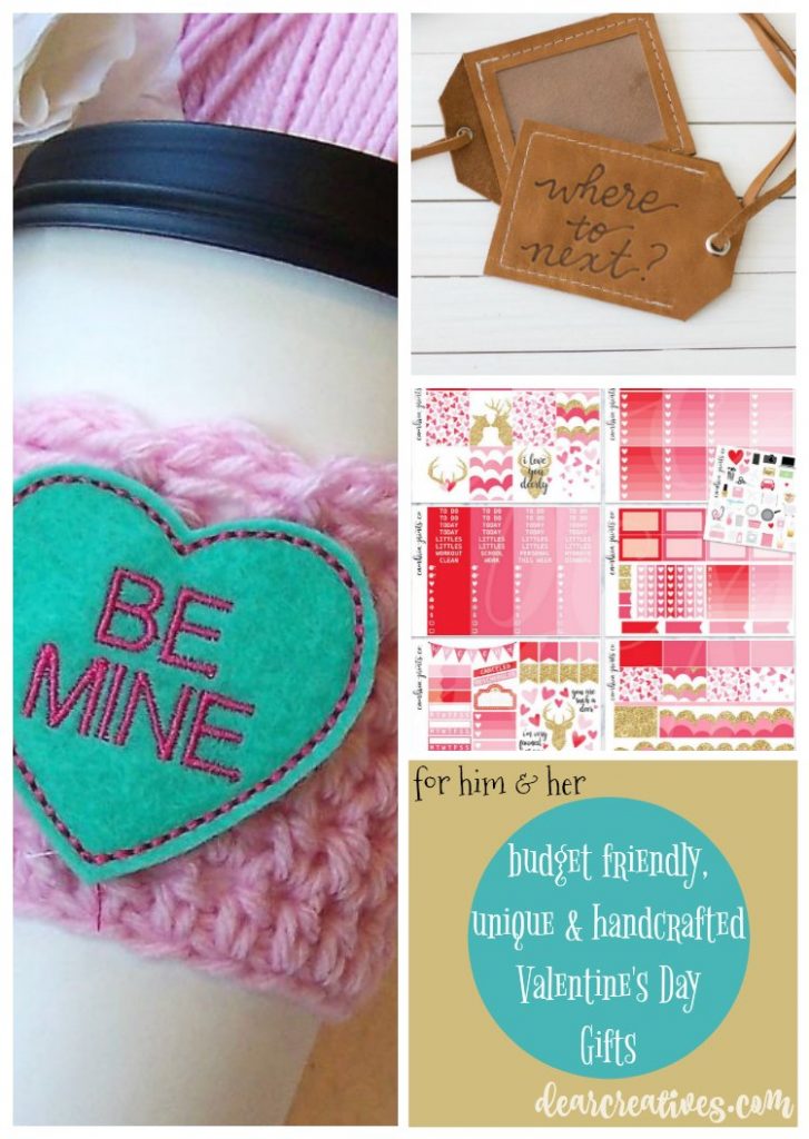 Gift Ideas budget friendly hand-crafted Valentine's Day gift ideas they'll love getting. Many ideas to pick from!