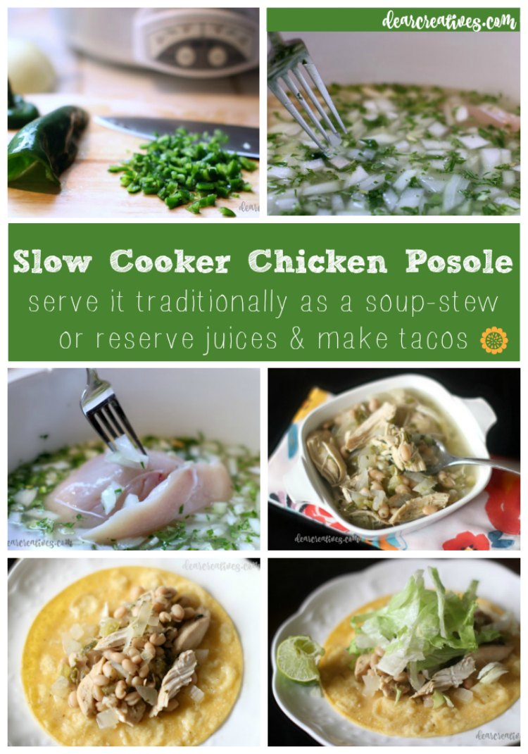 Slow Cooker (Crockpot) Chicken Posole