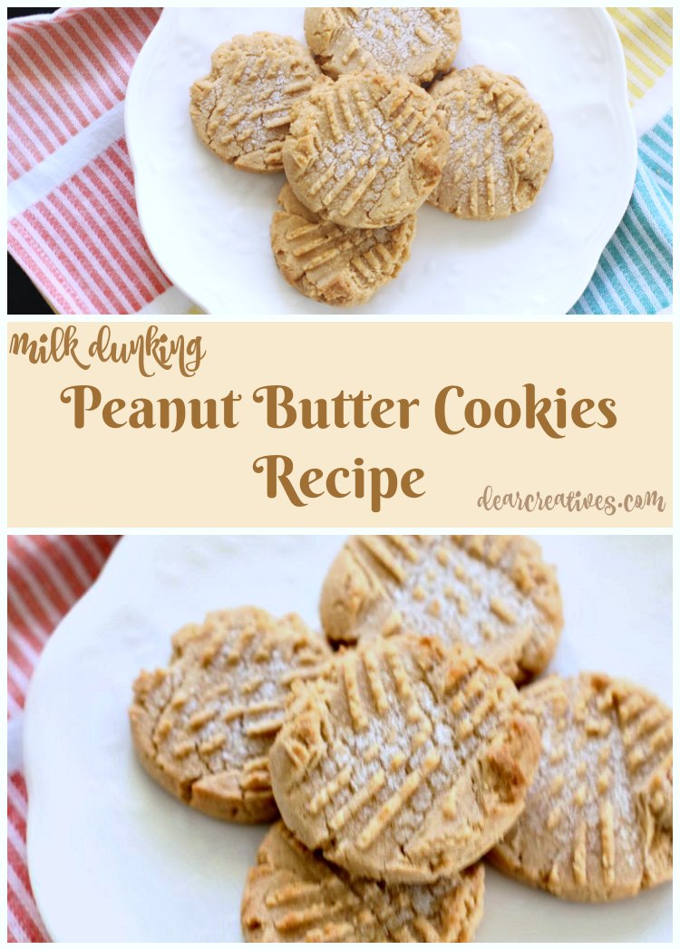 Peanut Butter Cookies Recipe Milk Dunkin’ Good!