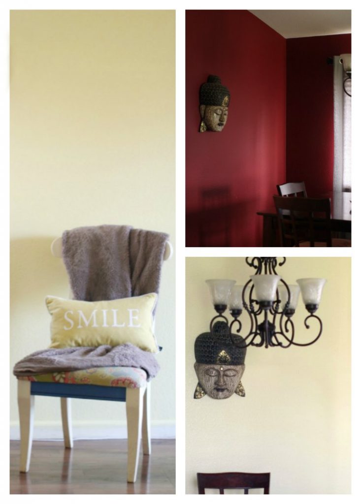 Books #WhatsYourColorStory before after home decor by changing colors.