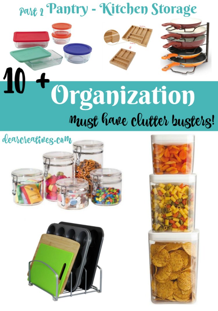 Home Organization Pantry and Kitchen Ideas and tips for organizing and food storage solutions. Easy ways to maximize your space and make it efficient and functional!