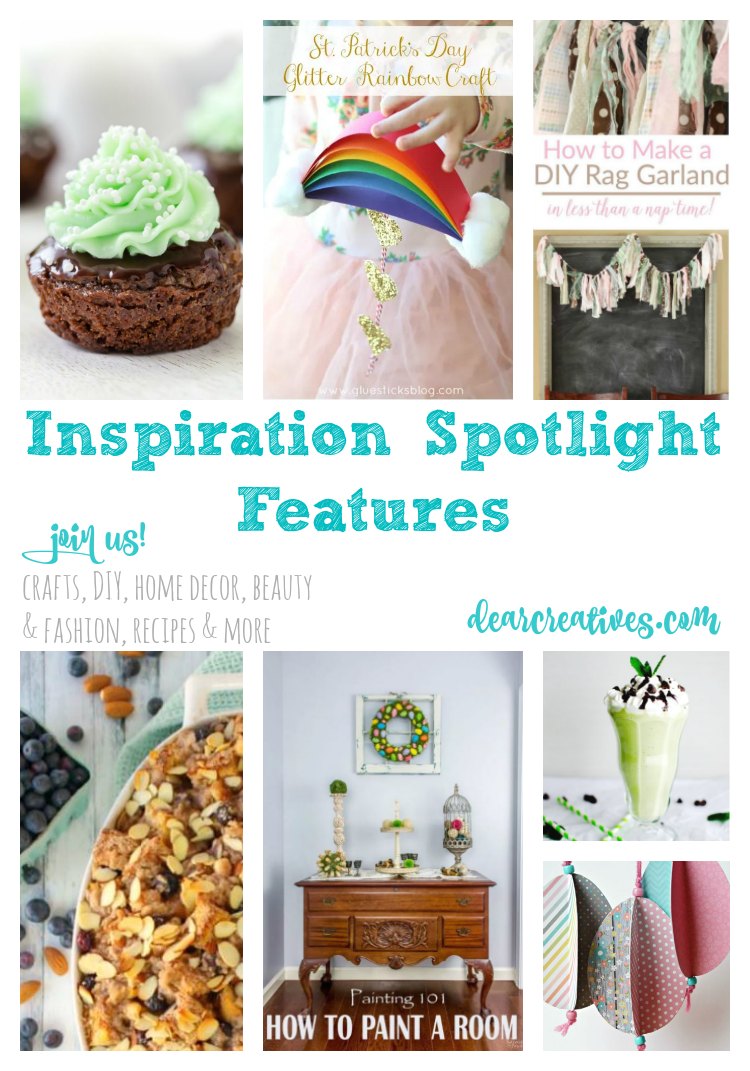Inspiration Spotlight Linkup Party 234 Join Us! Crafts, DIY, Home Decor, Beauty & Fashion, Recipes…