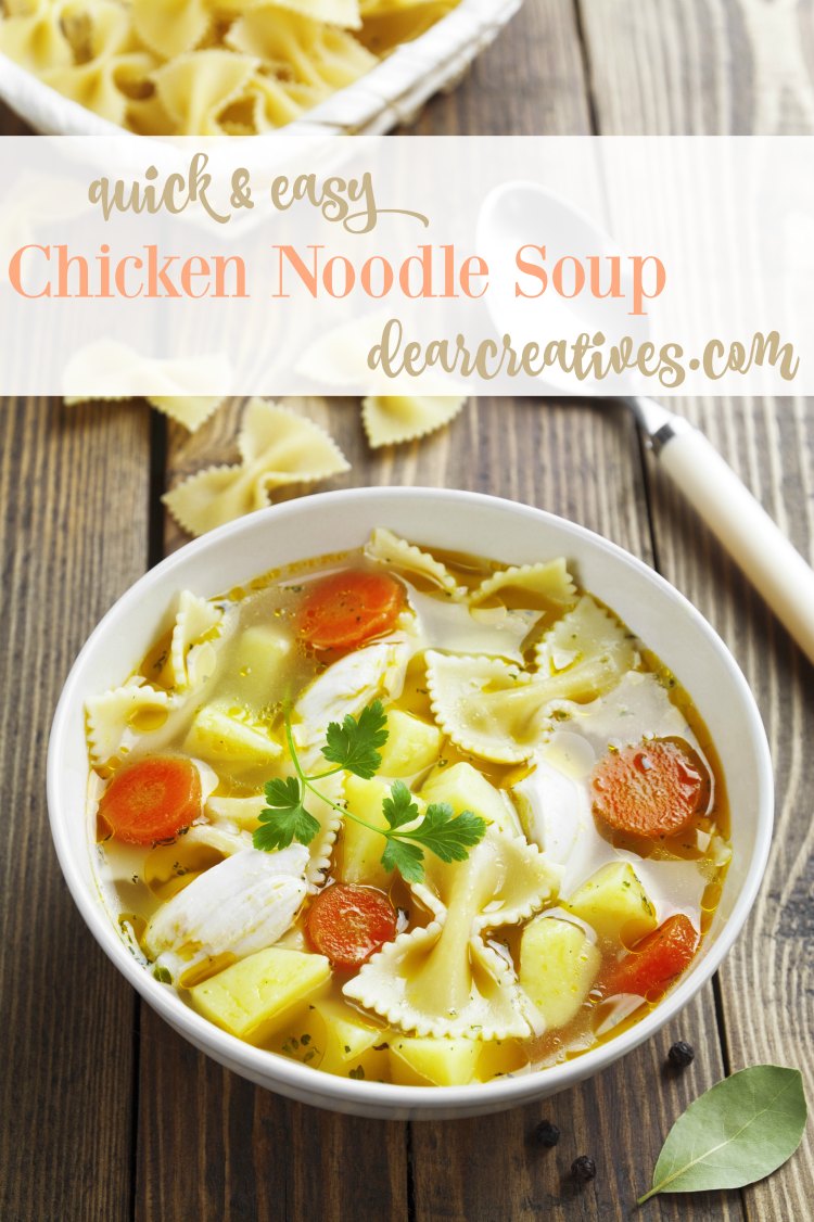 Quick and Easy Chicken Noodle Soup Recipe