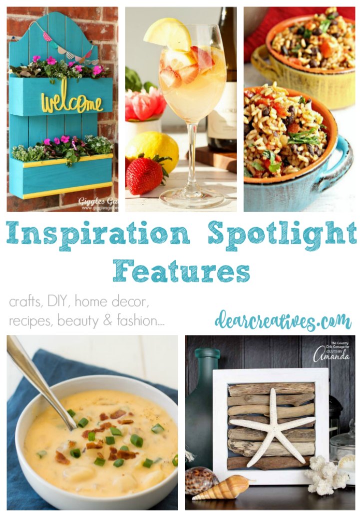 Linkup Party Inspiration Spotlight Party 238 Join Us! Crafts, DIY, Home Decor, Recipes And More