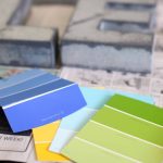color inspiration home decor ideas #livelovecolor © 2017 Theresa Huse selecting paint chips to see what colors you love and go together