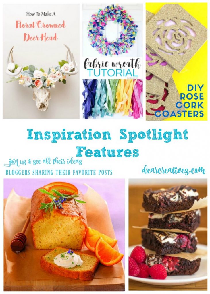 Linkup Party Inspiration Spotlight 243 Bloggers sharing their favorite crafts, DIY, recipes, home decor ideas, recipes and more. Ideas for seasonal holidays like Mother's Day and other seasonal holidays. 