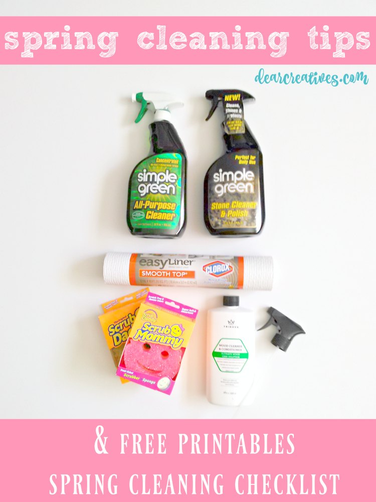 spring cleaning - cleaning free spring cleaning printables and spring cleaning tips simple clean all purpose cleaner © 2017 Theresa Huse DearCreatives.com