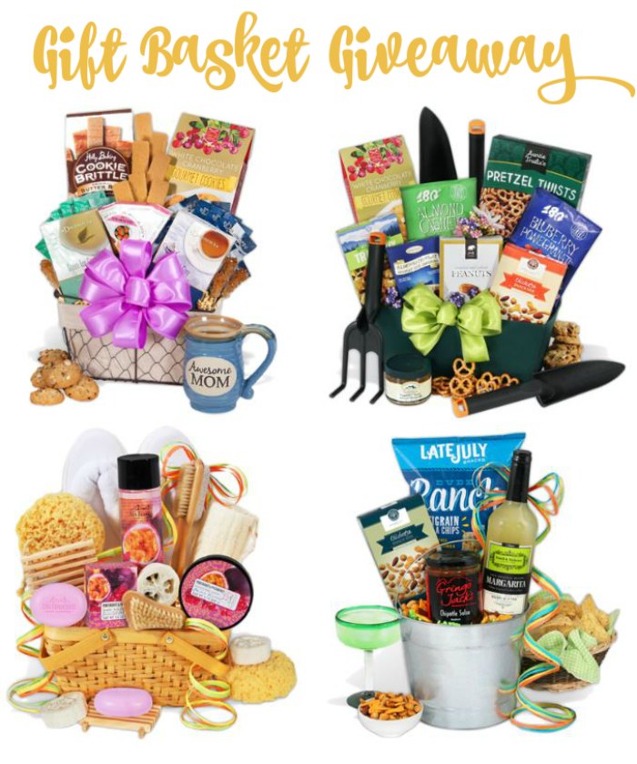 Gift Ideas for Mother's Day gift baskets so many to pick from. Find out more and enter the giveaway at DearCreatives.com #ad