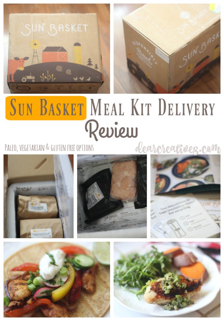 Review Sun Basket Delivery Kit Review | un boxing and finished meals from Sun Basket meal delivery kit service.