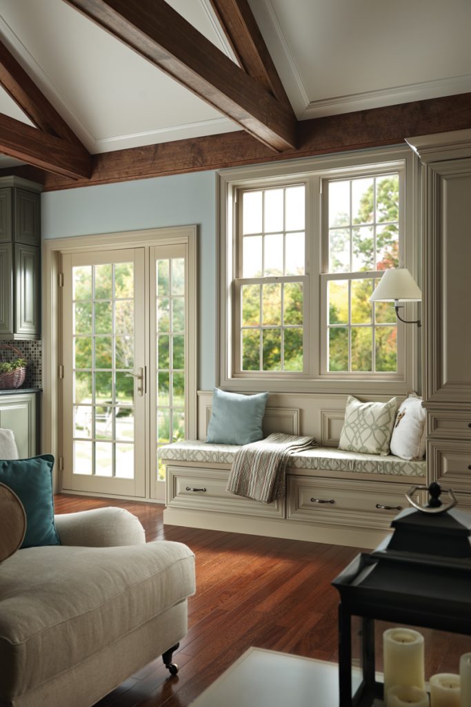 living room slider doors and windows Tuscany from Milgard 