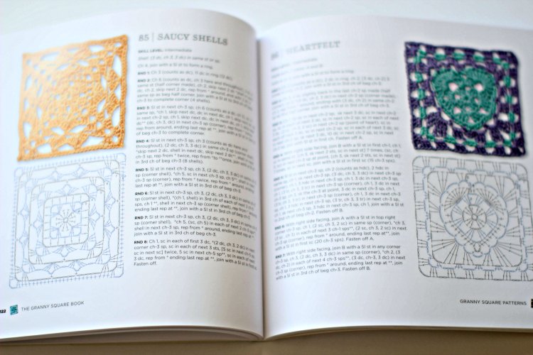 Craft book review Granny Square Book DearCreatives.com 100 ideas for crocheting granny squares- how to crochet
