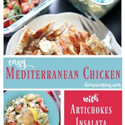 Mediterranean Chicken With Artichokes Insalata On Rice