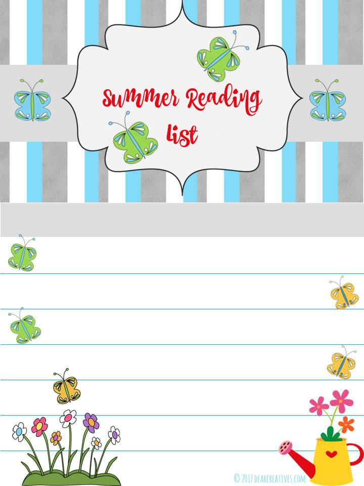 Free Printable Summer Reading List