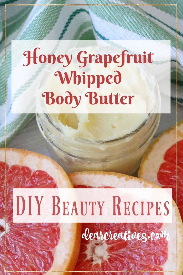 Honey Grapefruit Whipped Body Butter DIY Beauty Recipe