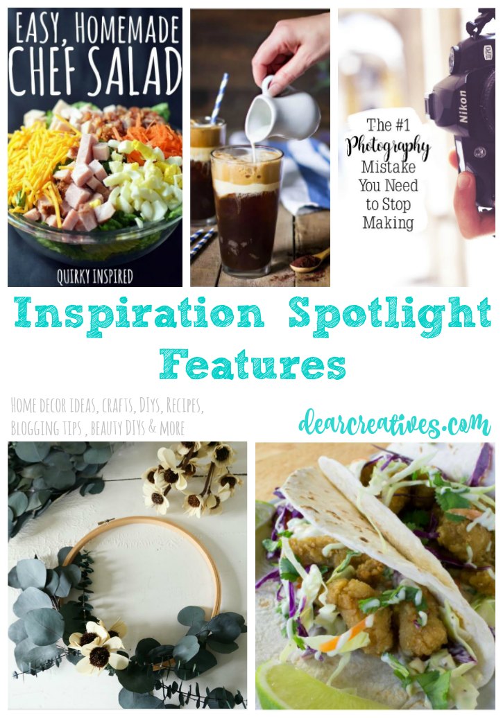 Inspiration Spotlight Linkup Party 248 Crafts, DIY, Home Decor, Recipes And More!