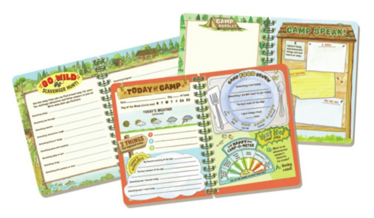 un stuff for the kids summer camp journal -inside peek of the summer camp journal