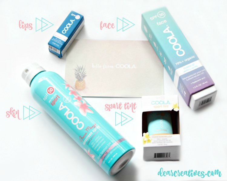 COOLA beauty products - DearCreatives.com review