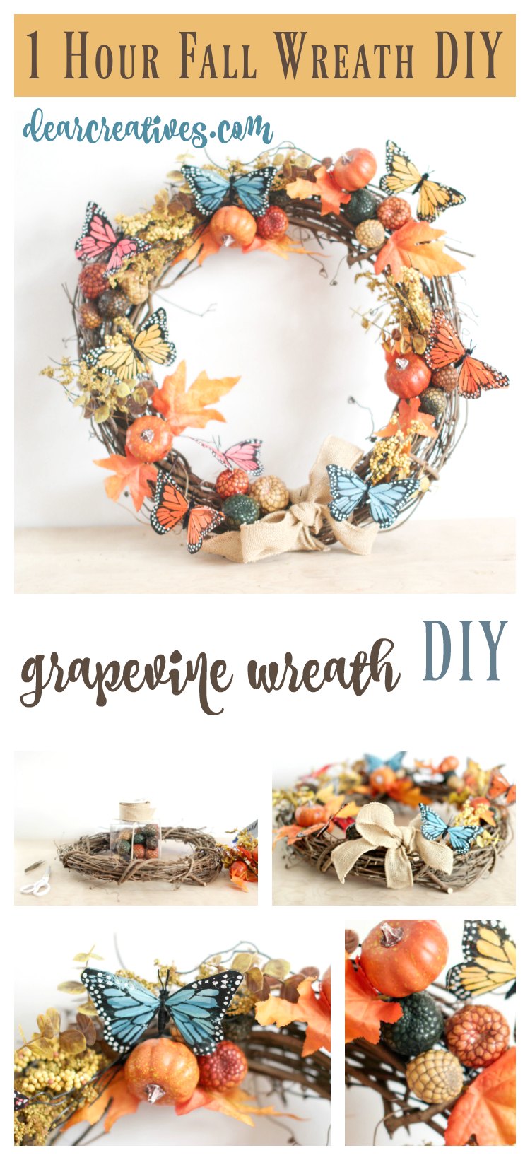 A Fall Grapevine Wreath for Beginners –