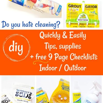 Cleaning Checklist grab this 9 page fall cleaning checklist at DearCreatives.com You'll love how this will help save you time & prepare you for fall inside and outside your home. #fallcleaningchecklist #homecleaningchecklist 