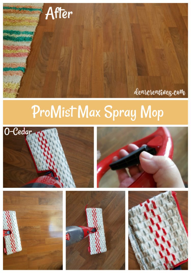 Wood floors before-after using O-Cedar's ProMist Max Spray Mop, and natural floor cleaner made for wood floors. See all the cleaning tips