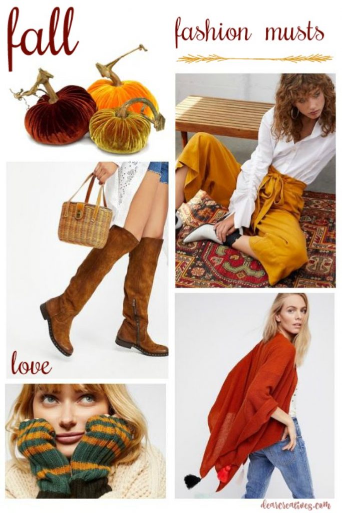 fashion trends sweaters, boots, gloves, scarves all the must have's for fall and winter. See all these fashion finds. DearCreatives.com
