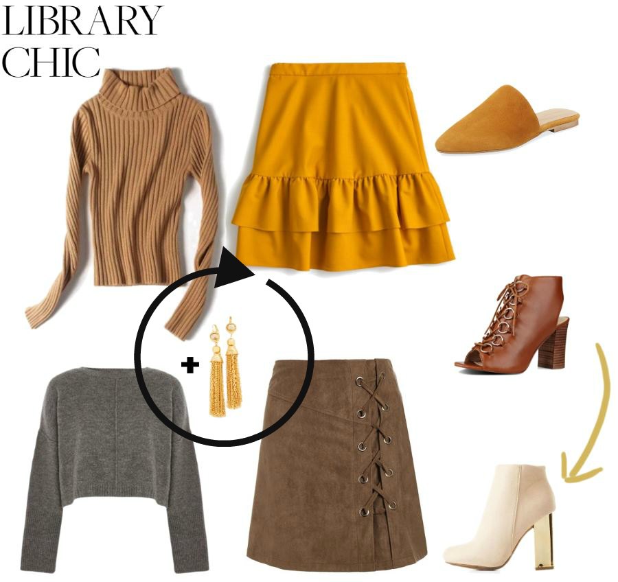 how to get the look; library chic fashions DearCreatives.com