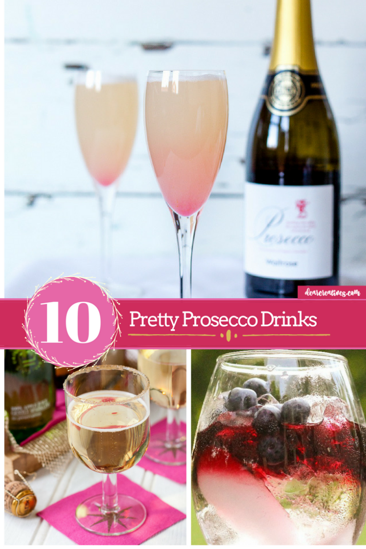 10 Pretty Processco Party Drinks + How to Set Up A Beverage Station