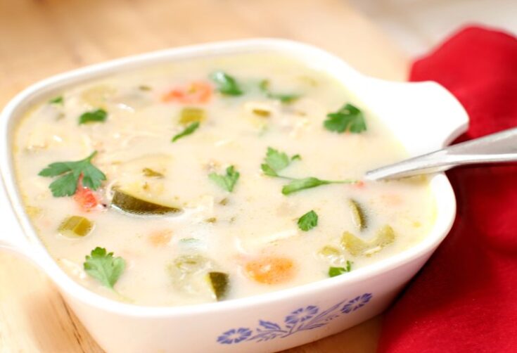 creamy chicken vegetable soup recipe soup recipe © 2017 Theresa Huse