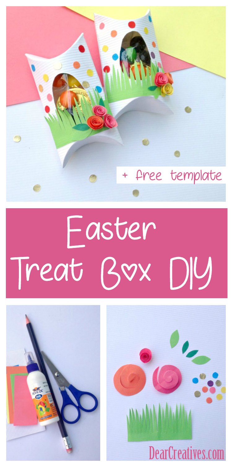 Easter Treat Boxes DIY With Free Template