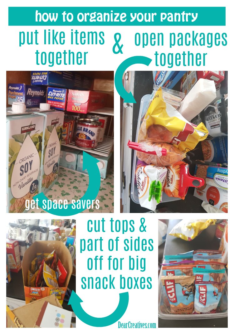 Tips for Organizing Your Pantry #pantry #homeorganization #springcleaning DearCreatives.com