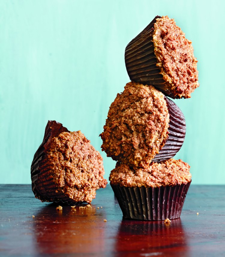 Whole-Grain Bran Muffins Recipe A healthy whole grain muffin is always a great way to start your day. This is a cookbook recipe excerpted from a cookbook I had a chance to review. #wholegrain #branmuffins