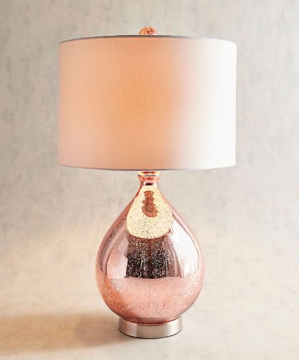 Teardrop Luxe Blush Lamp