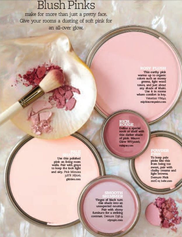 blush pink paint palette