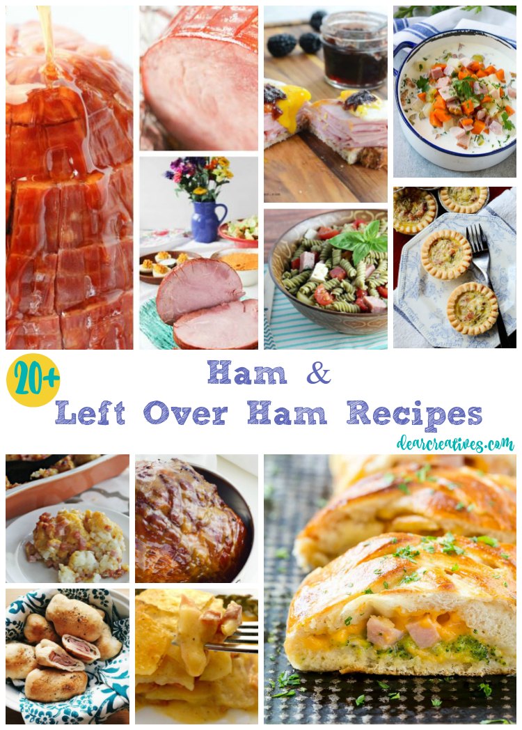 20 of The Best Ham Recipes and Left Over Ham Recipes