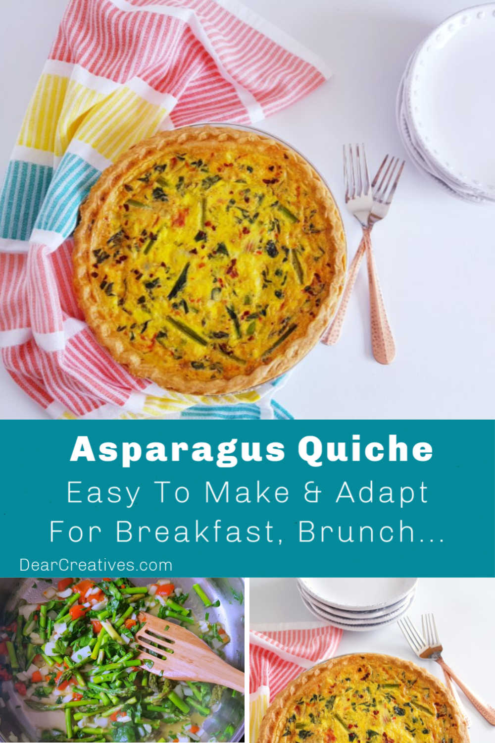 Asparagus Quiche Perfect For Breakfast, Brunch...