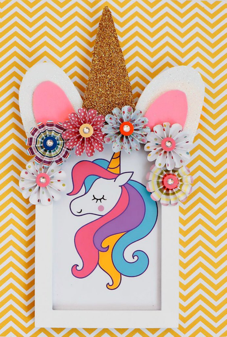 Unicorn Frame Diy is an Easy Unicorn Craft to Make