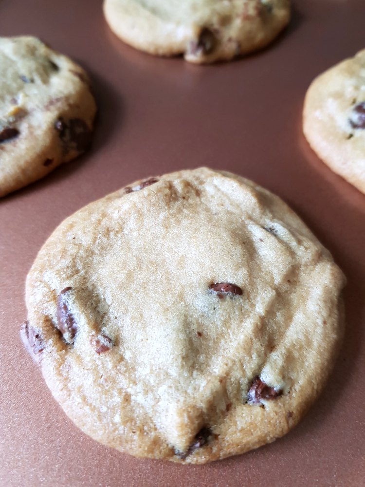 baked chocolate chip cookie up close ready to be decorated © 2018 DearCreatives.com