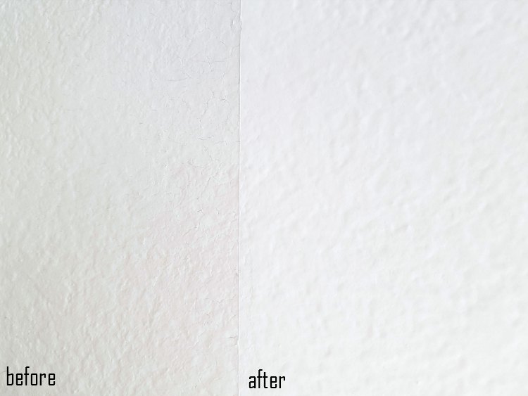 before and after white paint colors wall paint © 2018 Theresa Huse