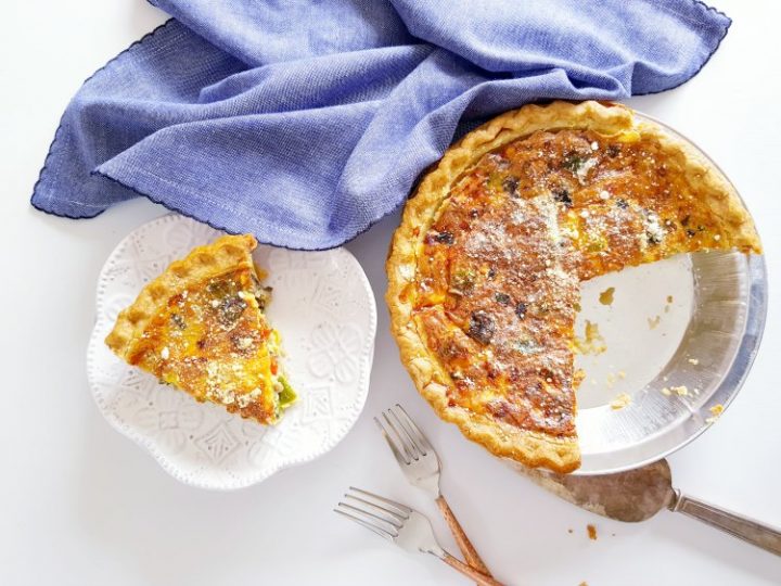 Cheese Mushroom Quiche Cheesy, Easy Quiche | DearCreatives.com
