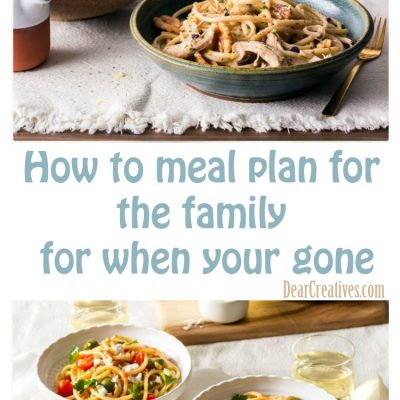 Meal Planning for When You go Out of Town