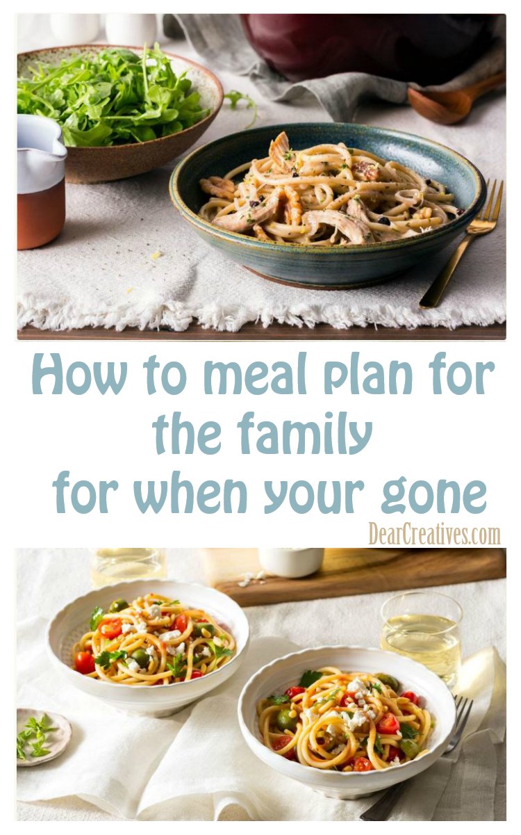 Meal Planning when traveling. See how to meal plan for the family for when your heading out of town or just back from a trip. Reduce your stress, food waste, and still get healthy meals on the table. DearCeatives.com #mealplanning #travel #family #outoftown #mealplanideas