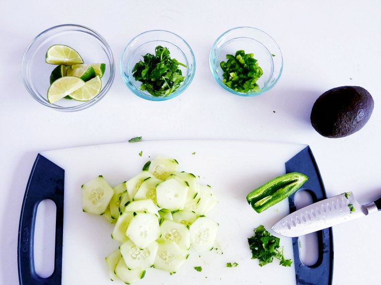 prepping veggies for chicken dinner recipe, Lime Chicken at dearcreatives.com