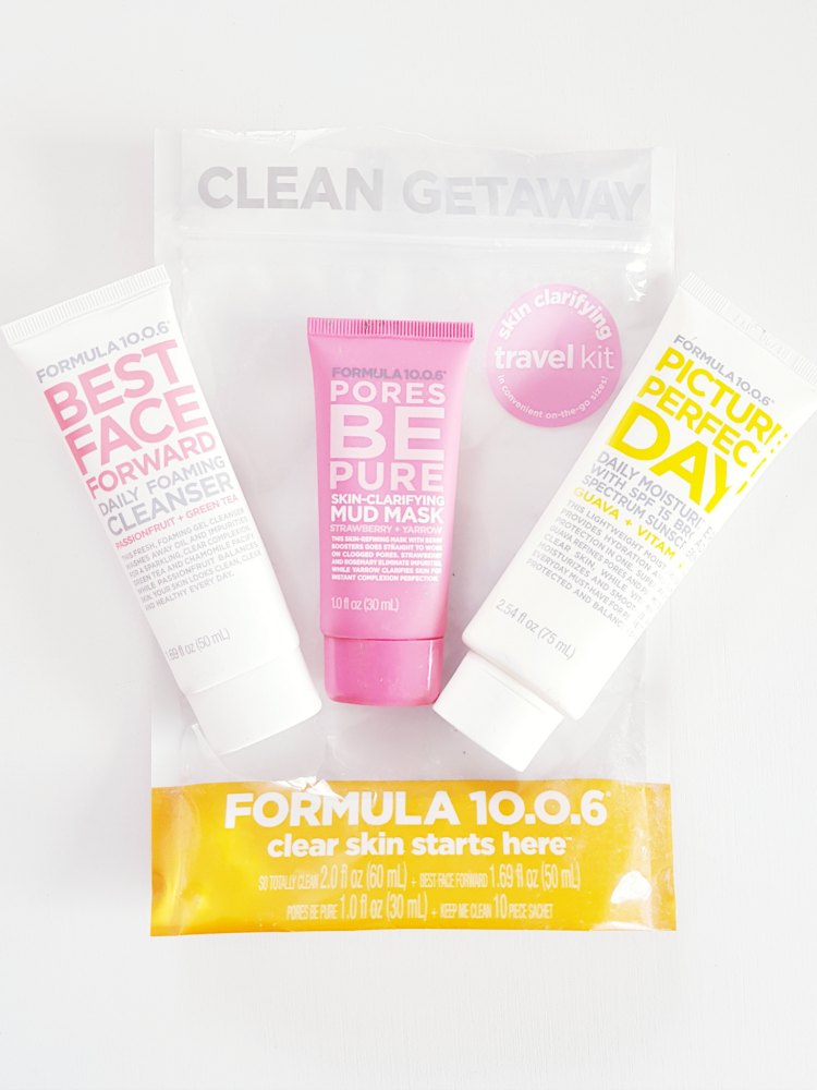 Clean getaway, beauty travel kit is perfect for spring, and summer beauty along with traveling. Easy to pack and take where ever you go. DearCreatives.com