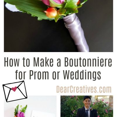 DIY Boutonniere – How to Make a Boutonniere for a Prom or Wedding