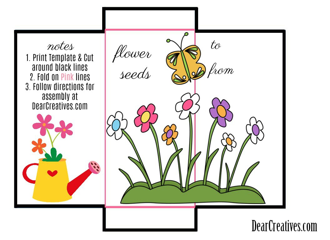 Seed Packet Template Free Printable and DIY For Your Gardening Seeds